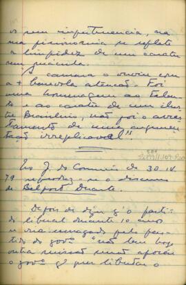 Discurso do Deputado Belfort Duarte, 1879