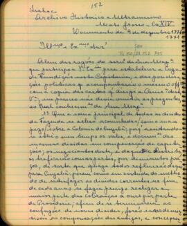 Carta de D. Luis Pinto de Sousa Coutinho a Martinho de Melo e Castro
