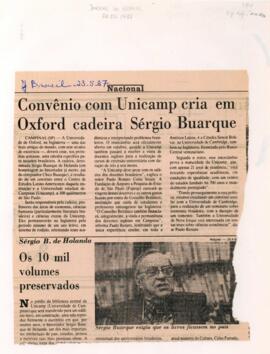 "Convênio com Unicamp cria em Oxford cadeira Sérgio Buarque"