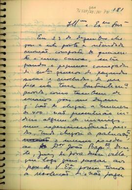 Carta de Francisco Lopes de Araujo