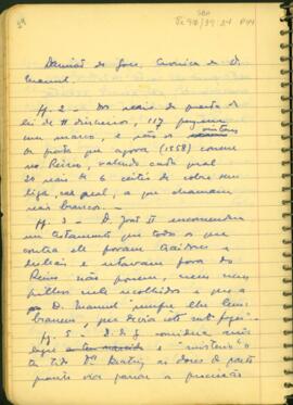 Fragmentos da "Crônica de D. Manuel"