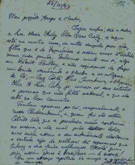 Carta de Charles Boxer a Sérgio Buarque de Holanda