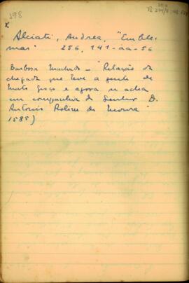 Referência de “Emblemas” e de catálogo de documentos