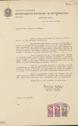 Convite para conferência durante curso de Bandeirologia