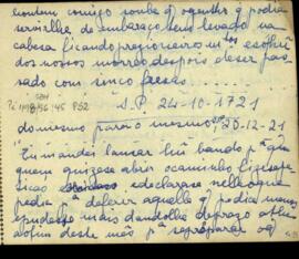 Fragmento de carta de D. Rodrigo Cesar de Menezes a D. Aires de Saldanha de Albuquerque