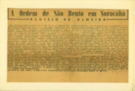 "A ordem de São Bento em Sorocaba"