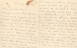 Carta de Octávio Tarquínio de Souza a Sérgio Buarque de Holanda