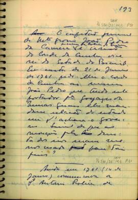 Carta de João Manoel de Melo a D. Antônio Rolim de Moura