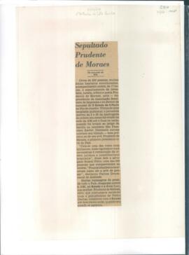 ”Sepultado Prudente de Moraes”