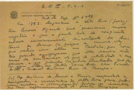 Fragmento referente à chegada de indígenas Bororó na Vila Boa de Goiás, em 1753, e sobre o Cap. Antônio Lemos Faria