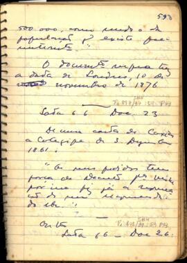 Fragmento de carta de Duque de Caxias a Cotegipe