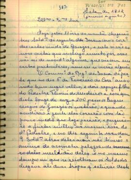 Carta de Alexandre José Leite de Moraes Melo a D. João Carlos Augusto D' Oeynhausen
