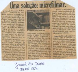 "Uma solução: microfilmar"