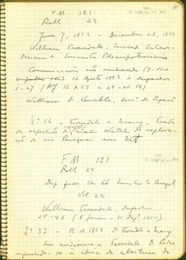 Notas sobre correspondências de Willian Tronsdale