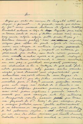 Carta de D. Rodrigo Cesar de Menezes à S. Majestade
