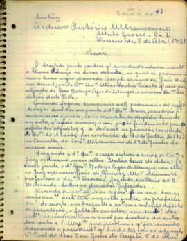 Carta de José de Burgos Vilalobos a S. Majestade