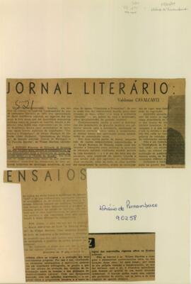 "Jornal literário: ensaios"