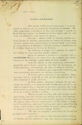 Biografia de João Alfredo Corrêa de Oliveira