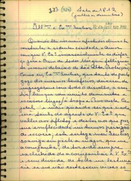 Carta do Coronel Luis Antônio de Sousa em resposta a João Carlos Augusto D' Oeynhausen