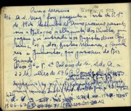 Carta do Conde de Oeyras a D. Luiz Antônio de Souza