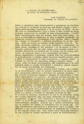 Artigo sobre o movimento revolucionário 1902