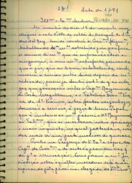 Carta de Diogo de Toledo Lara Ordonhes a D. João de Albuquerque de Melo Pereira e Caceres