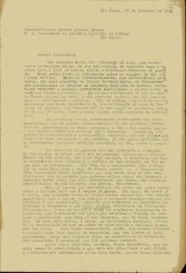 Carta de Sérgio Buarque de Holanda a Aristeu Bulhões Seixas