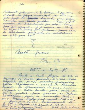 Carta de D. João Pedro da Câmara a D. Francisco Xavier de Mendonça Furtado