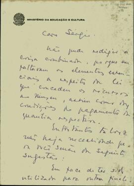 Carta de Rodrigo Mello Franco de Andrade a Sérgio Buarque de Holanda