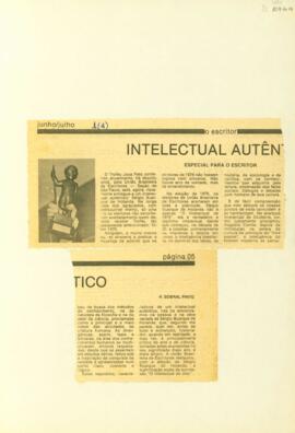 "Intelectual autêntico"