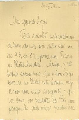 Carta de Guilherme de Andrade e Almeida a Sérgio Buarque de Holanda