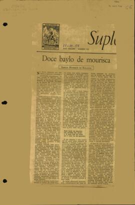 "Doce baylo de mourisca"
