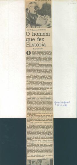"O homem que fez história"