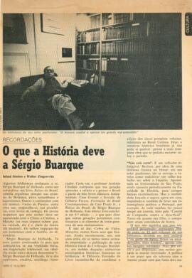 "O que a História deve a Sérgio Buarque"
