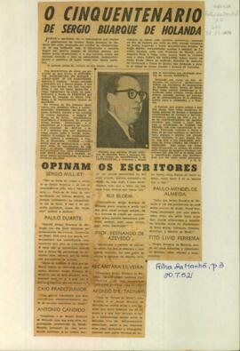 "O cinquentenário de Sérgio Buarque de Holanda"