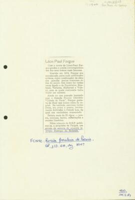 "Léon Paul Fargue"