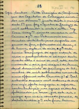 Carta dos Oficiais da Câmara da Vila de Cuiabá a D. Maria, Rainha de Portugal
