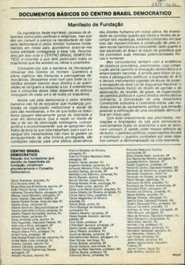 Documentos Básicos do Centro Brasil Democrático