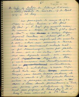 Fragmento de carta de Antônio da Silva e Oliveira e outros Oficiais da Câmara de Cuiabá a S. Majestade