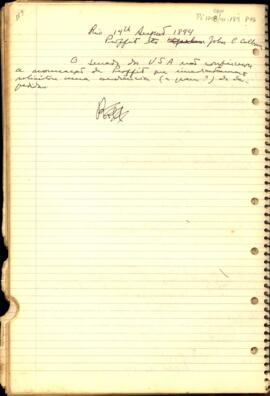 Fragmento incompleto, de despacho de George H. Proffit a John C. [Calboun]