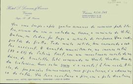 Carta de Oscar Pedroso Horta a Sérgio Buarque de Holanda