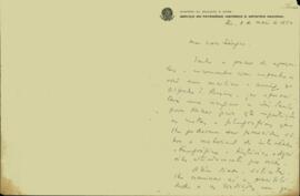 Carta de Rodrigo Mello Franco de Andrade a Sérgio Buarque de Holanda