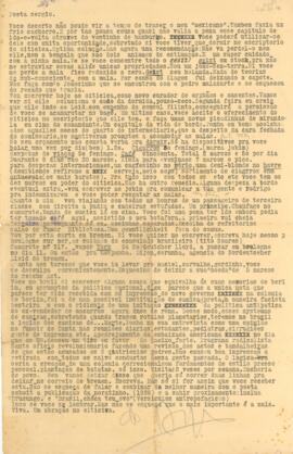 Carta de Raul Bopp a Sérgio Buarque de Holanda