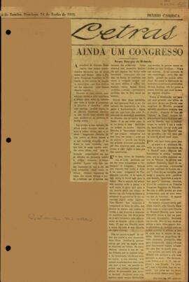 "Ainda um congresso"