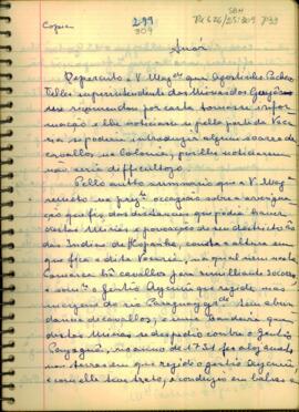 Carta de João Gomes Pereyras a S. Majestade