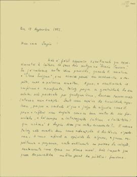 Carta de Carlos Drummond de Andrade a Sérgio Buarque de Holanda