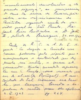 Fragmento de carta de D. Rodrigo Cesar de Menezes a D. Aires de Saldanha