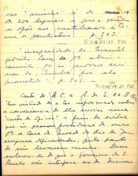Fragmento de carta de D. Rodrigo Cesar a D. Aires de Saldanha