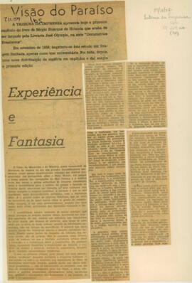 "Visão do Paraíso - experiência e fantasia"