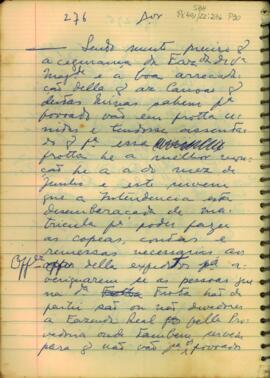 Carta de Manoel Rodrigues Torres à S. Majestade
